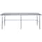 Amgood 24 in. x 96 in. Open Base Stainless Steel Metal Table WT-2496-RCB-Z - alternate 5